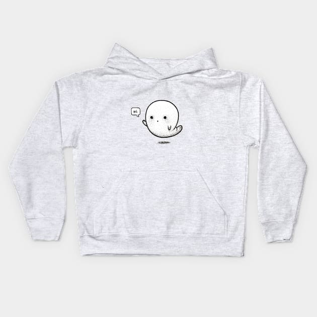 Mini Ghost Bud Kids Hoodie by Peter Ricq